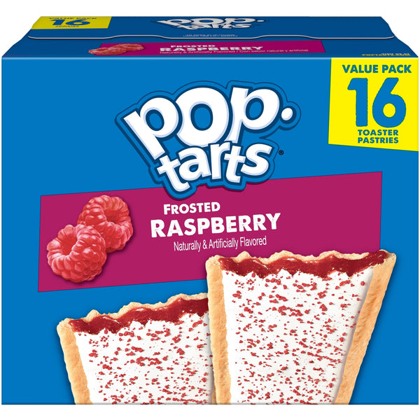 Pop-Tarts Frosted Raspberry · Pastelitos · 16 pzas · 765 g