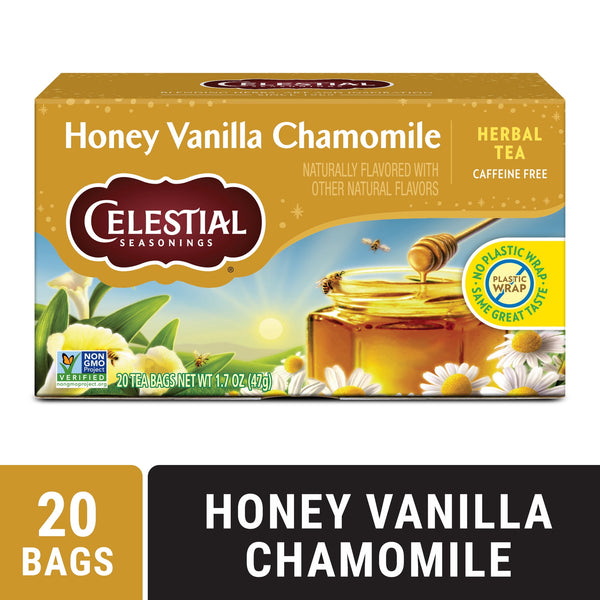 Celestial Seasonings Honey Vanilla Chamomile Caffeine-Free · Salsa y sazonador · 20 pzas