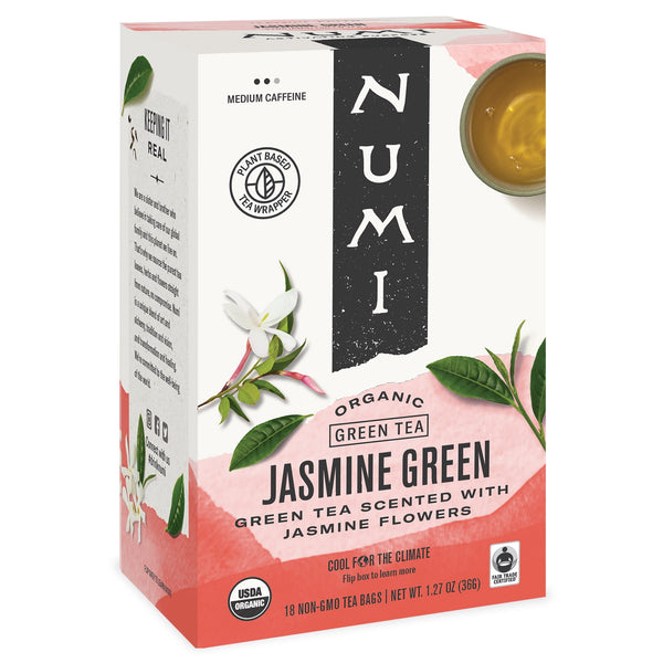 Numi Organic Jasmine Green Tea · Té · 18 pzas
