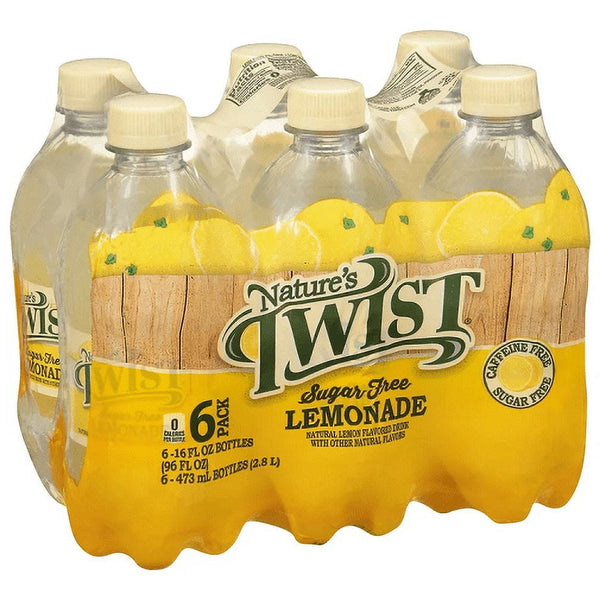 Nature's Twist Lemonade Sugar Free · Bebida · 6 bottle de 454 g