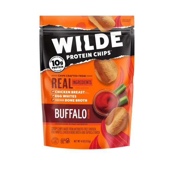WILDE Protein Chips Buffalo · Papas · 113 g