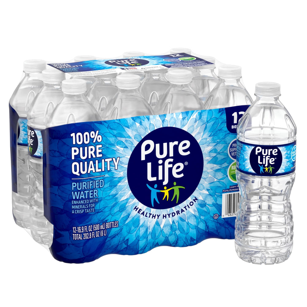 Pure Life Purified Water · Bebida · 12 botellas · 500 ml