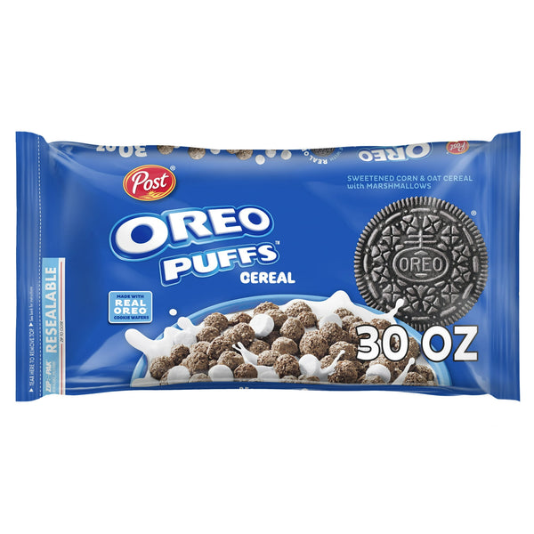 Post OREO PUFFS® Chocolate & Marshmallow · Galletas · 850 g · bolsa