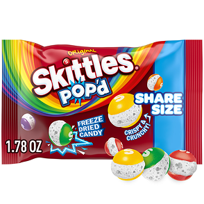 Skittles POP'd Original Freeze Dried · Caramelos · 50 g · bolsa · tamaño para compartir
