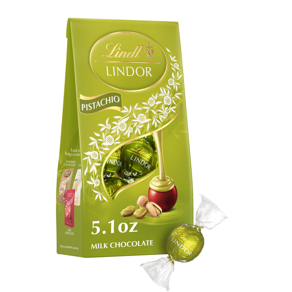 Lindt LINDOR Pistachio Milk Chocolate Truffles · Caramelos · 145 g · bolsa