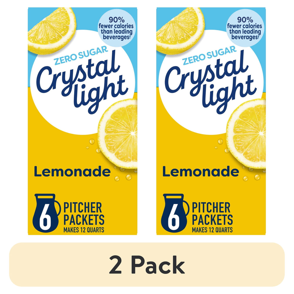 Crystal Light 6 Pitcher Packets · Polvo para agua · 2 pack de 91 g
