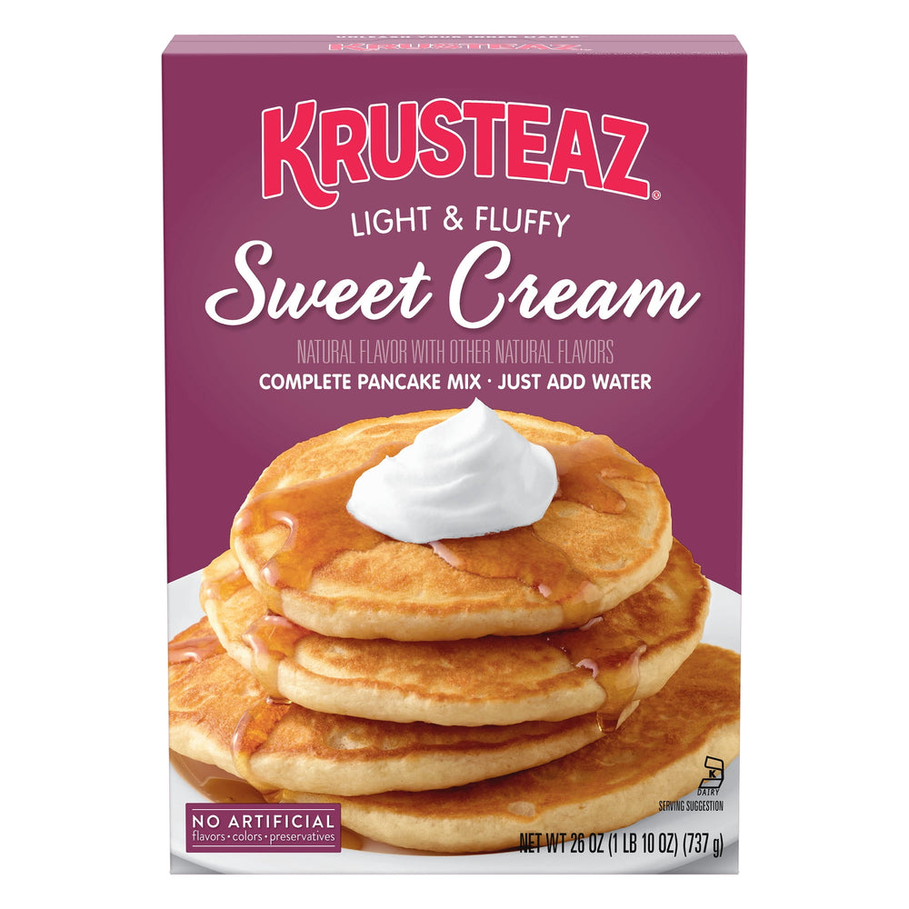 Krusteaz Sweet Cream Pancake and Waffle Mix Light & Fluffy · Cereal · 737 g · caja
