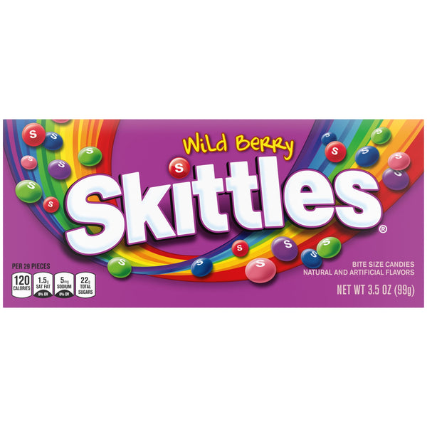 Skittles Wild Berry Theater · Caramelos · 99 g · caja