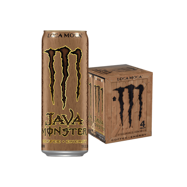 Java Monster Loca Moca + · Bebida energética · 4 pack de 325 ml