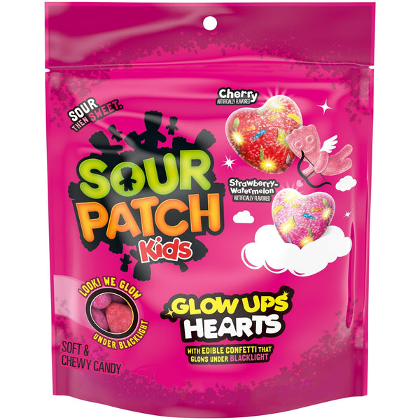 SOUR PATCH KIDS Glow Ups Hearts Soft & Valentine's Day · Caramelos · 238 g