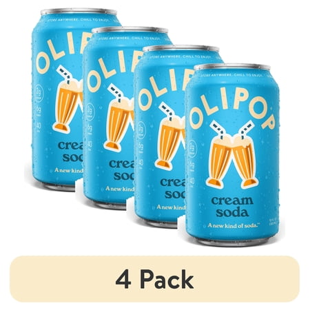 OLIPOP Cream Soda · Refresco · 4 pack de 6 g