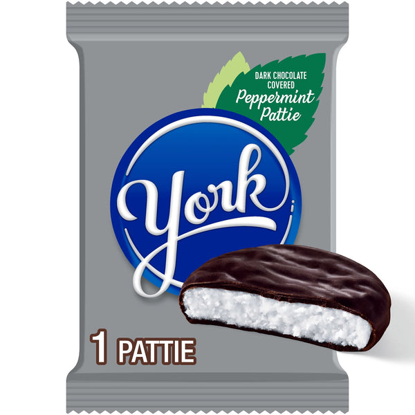 York Dark Chocolate Peppermint Pattie · Caramelos · 40 g