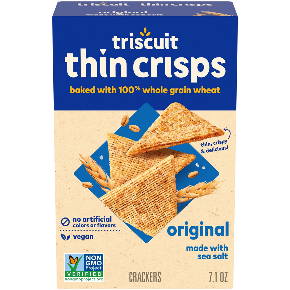 Triscuit Thin Crisps Original Wheat Vegan · Galletas saladas · 201 g