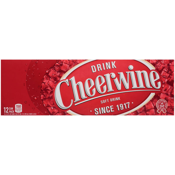Cheerwine Uniquely Sparkling Cherry · Bebida · 12 pack de 355 ml