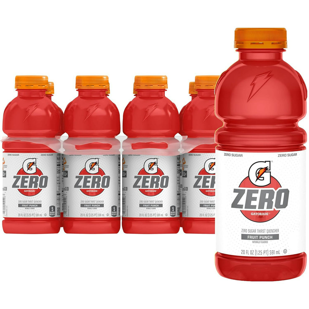 Gatorade Zero Sugar Fruit Punch · Bebida · 8 pzas de 591 ml