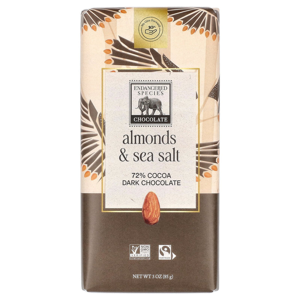 Endangered Species Natural Dark Chocolate with Sea Salt · Caramelos · 85 g
