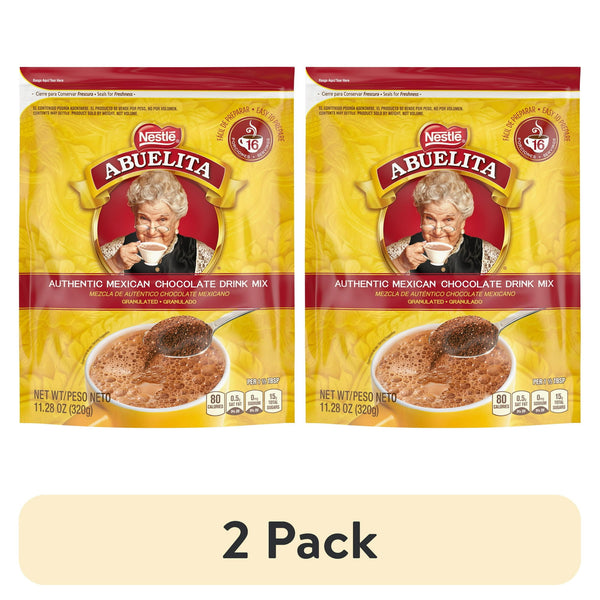 Nestle Abuelita Mexican Style Instant Hot Chocolate Cinco · Polvo para agua · 2 pack de 320 g