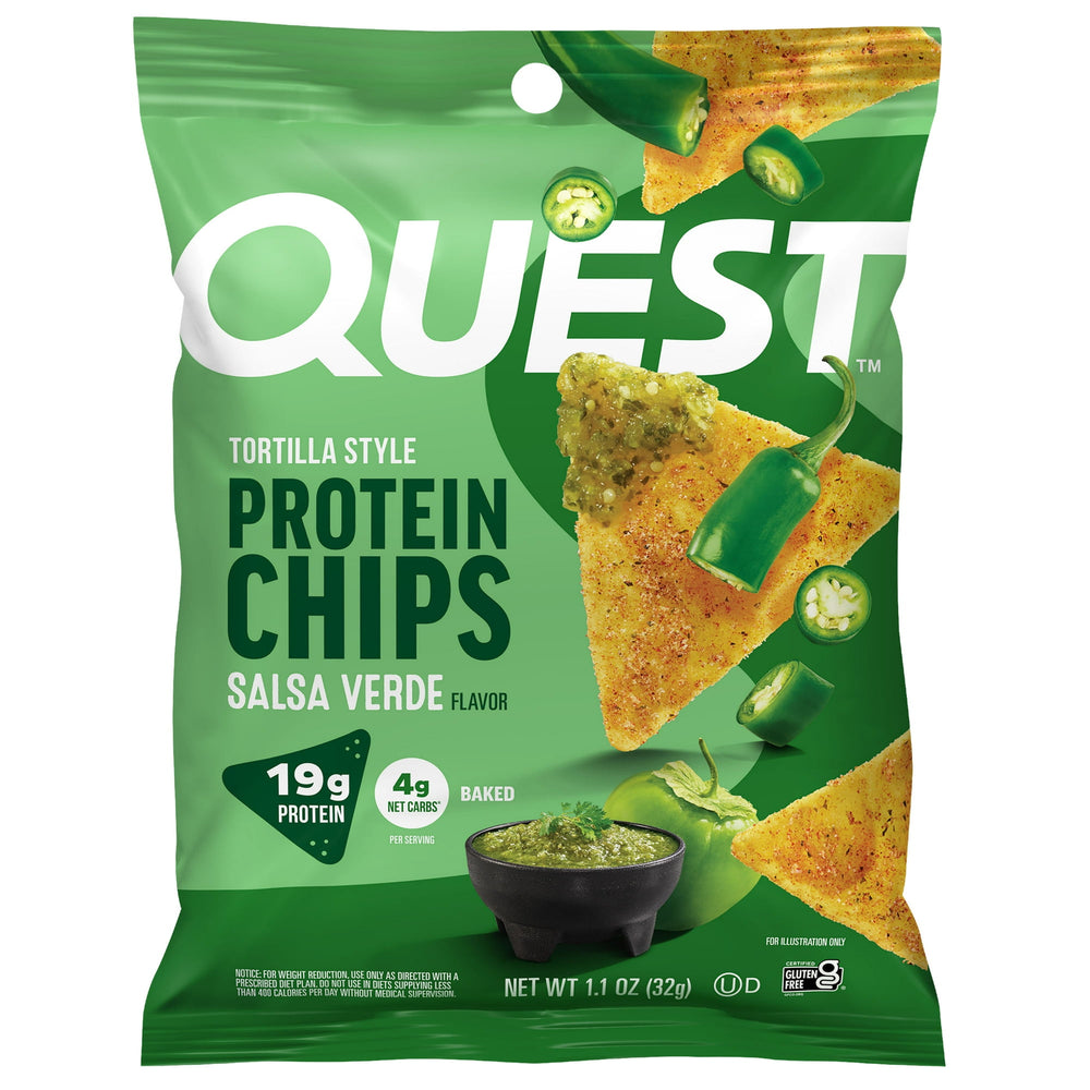Quest Protein Chips Salsa Verde sin gluten · Totopos · 31 g