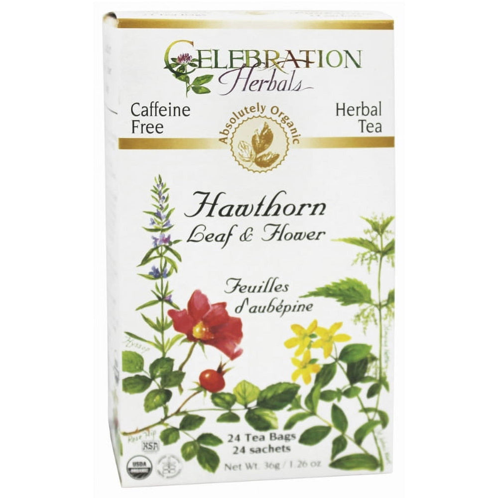 Celebration Herbals Hawthorn Leaf & Flower Organic · Té · 24 pzas