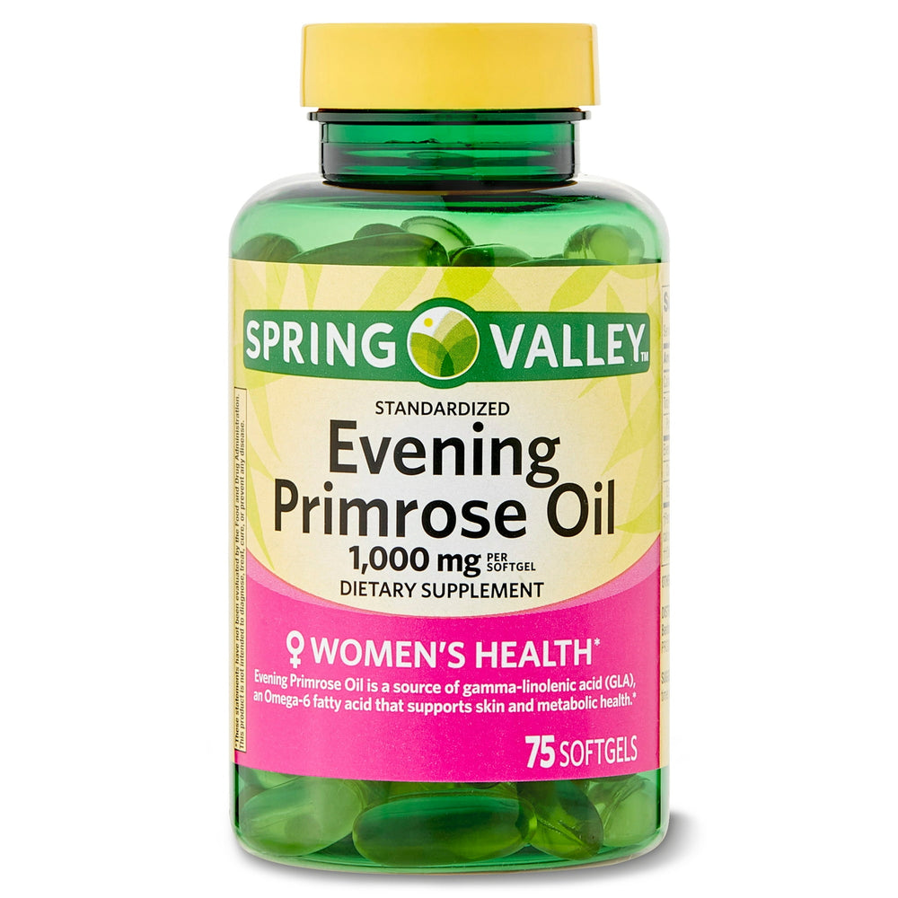 Spring Valley Evening Primrose Oil · Suplemento dietético · 75 cápsulas