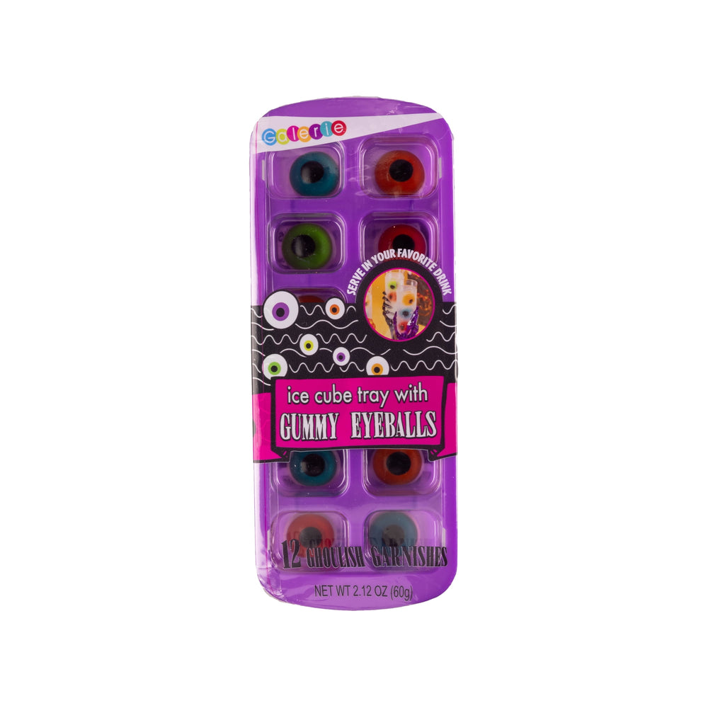 Galerie Eyeball Ice Cube Tray with Fruit- Gummy Eyeballs · Gomitas · charola