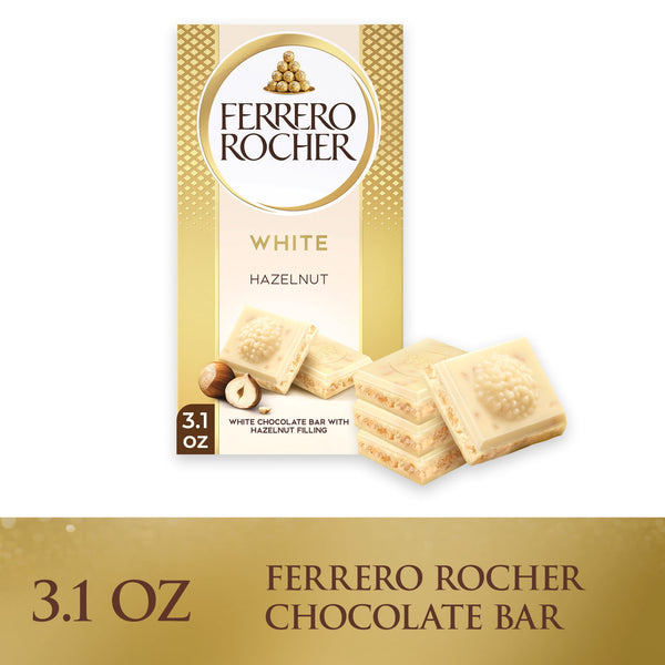 Ferrero Rocher premium chocolate bar White Chocolate · Caramelos · 88 g