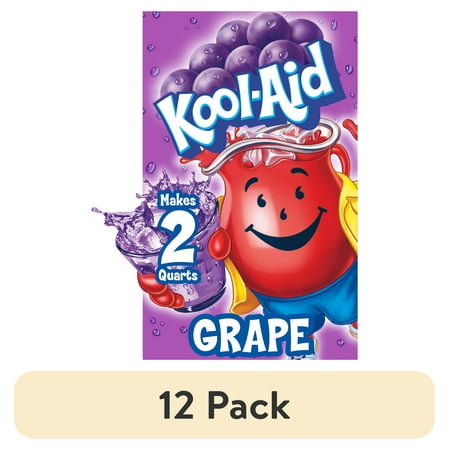 Kool-Aid Unsweetened Grape · Polvo para agua · 12 pack de 4 g