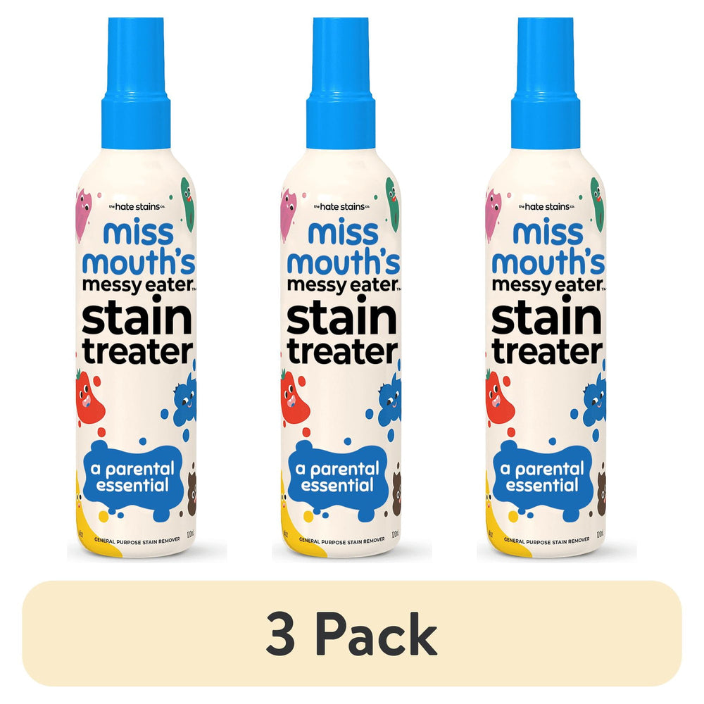 Miss Mouth's Messy Eater Stain Treater · Spray quitamanchas · 3 pack (4 oz c/u)