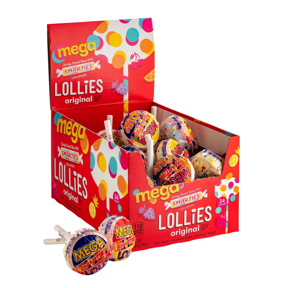 Smarties Mega Double Lollies · Caramelos · 24 pzas · 737 g