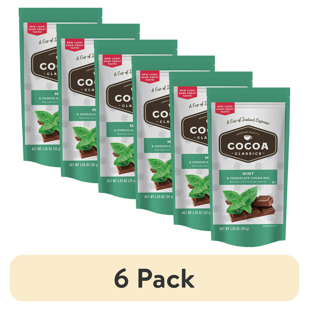 Cocoa Classics Mint Cocoa Mix Hot Chocolate · Chicles y mentas · 6 pack de 35 g