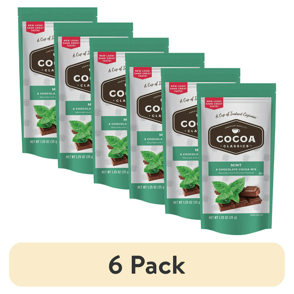 Cocoa Classics Mint Cocoa Mix Hot Chocolate · Chicles y mentas · 6 pack de 35 g