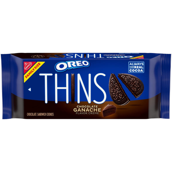 OREO Thins Chocolate Ganache Creme Chocolate · Galletas · 350 g · tamaño familiar