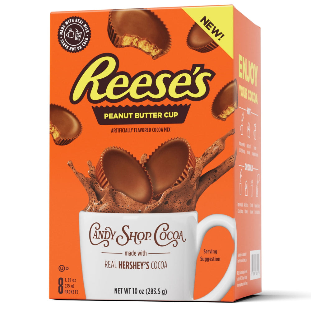 Shop Cocoa REESE'S Peanut Butter Cup Powder Hot Chocolate · Caramelos · 8 pzas de 35 g
