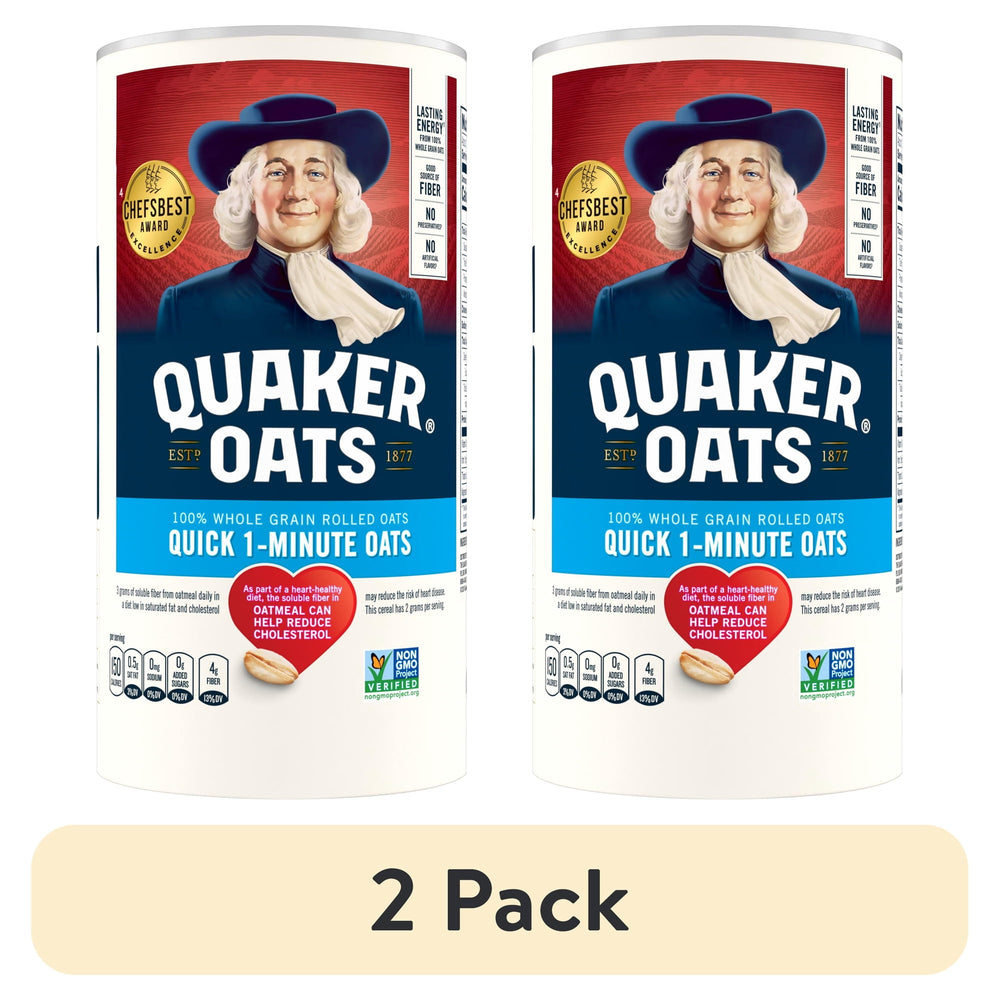 Quaker Oats Quick 1-Minute Instant Oats · Cereal · 2 pack de 510 g