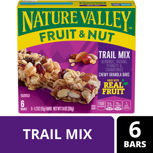 Nature Valley Fruit and Nut · Mezcla de nueces · 6 pzas de 210 g