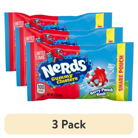 NERDS Gummy Clusters Berry Punch Breakaway · Gomitas · 3 pack de 85 g