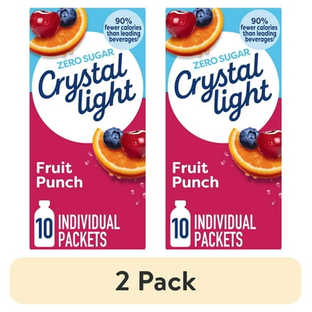 Crystal Light · Polvo para agua · 2 pack de 26 g
