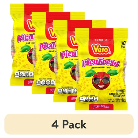 Vero Picafresa Strawberry with Chili Pepper Powder · Gomitas · 4 pack de 6 g