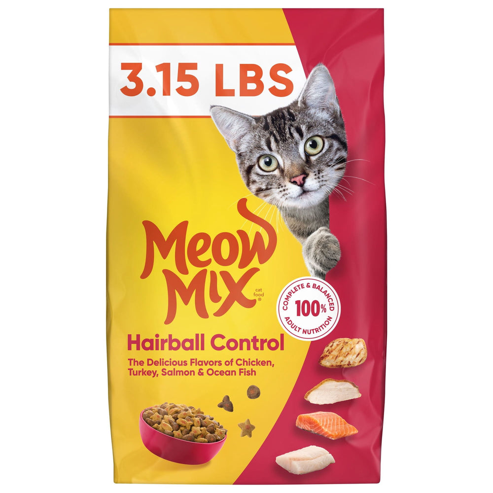 Meow Mix Hairball Control · Alimento seco para gatos · 3.15 lb