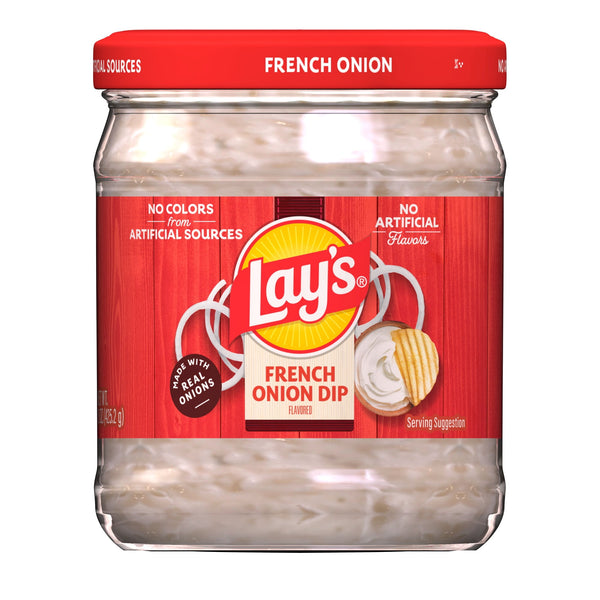 Lay's Dip French Onion · Papas · 425 g · frasco