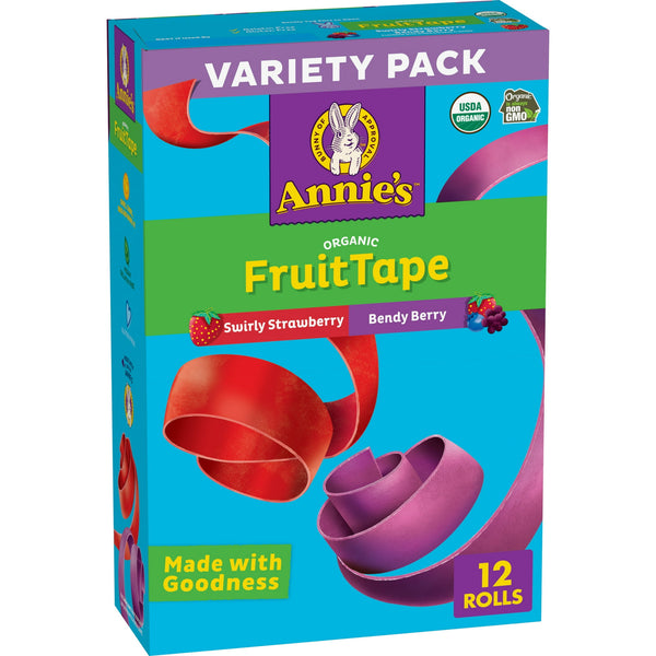 Annie's Organic Fruit Tape Swirly Strawberry and Bendy · Gomitas · 255 g
