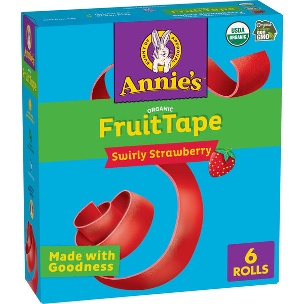 Annie's Organic Fruit Tape Swirly Strawberry · Gomitas