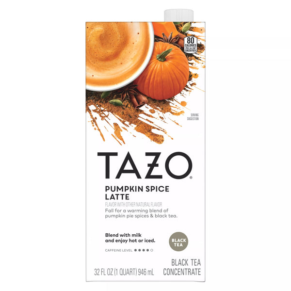 TAZO Pumpkin Spice Latte Black Tea Concentrate · Té · 907 g · caja