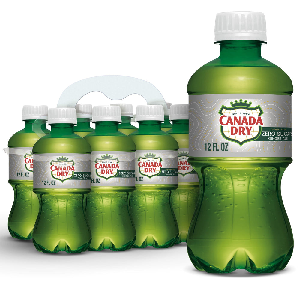 Canada Dry Ginger Ale Caffeine Free Zero Sugar · Refresco · 8 botellas de 355 ml