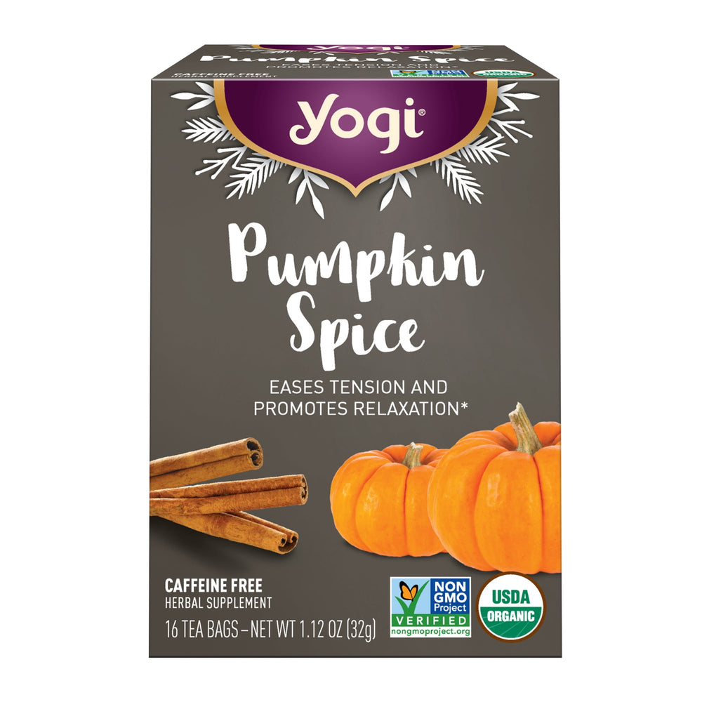 Yogi Pumpkin Spice Organic Herbal Wellness Tea · Té · 16 pzas