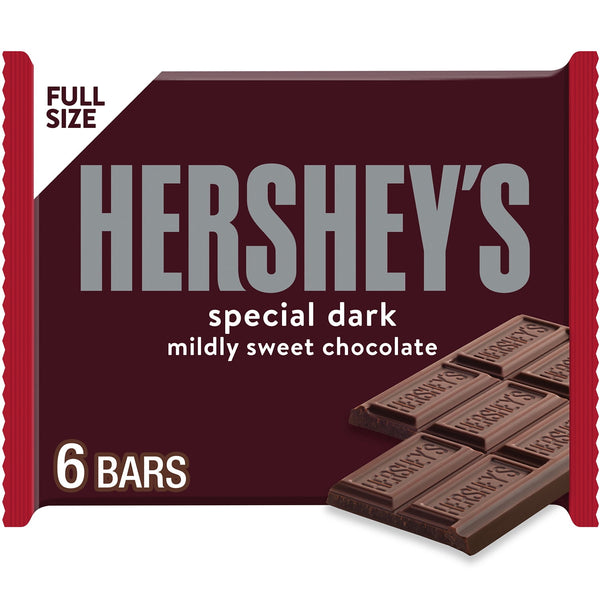 Hershey's Special Dark Mildly Sweet Chocolate · Caramelos · 6 pzas de 41 g