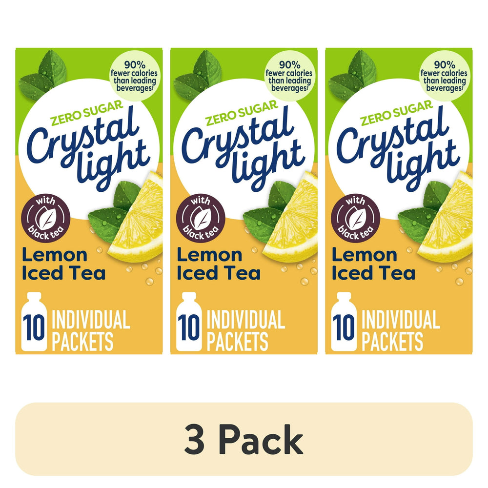 Crystal Light Zero Sugar Té Helado de Limón · Polvo para agua · 3 pack de 20 g