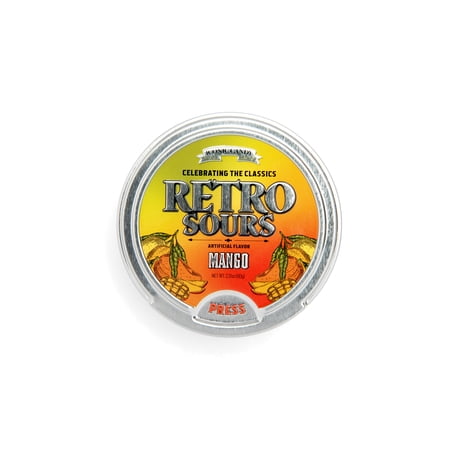 Retro Sours Mango · Caramelos · 60 g · lata