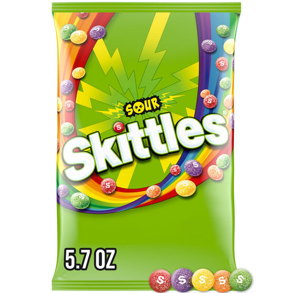 Skittles Sour · Caramelos · 162 g · bolsa