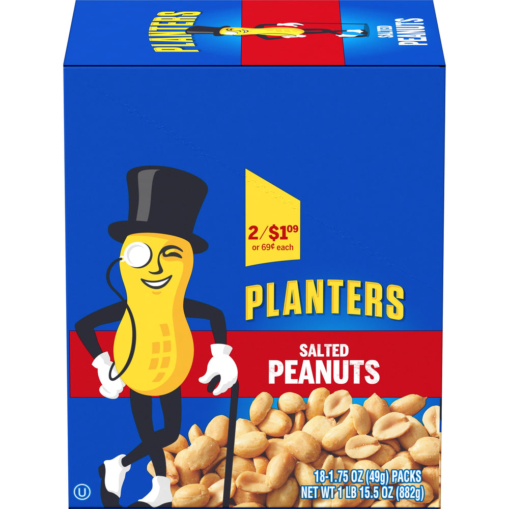 Planters Salted · Nueces · 18 pzas de 50 g